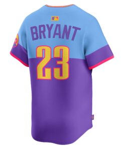 Men's Colorado Rockies Kris Bryant Nike Purple/Light Blue 2025 City Connect Limited Player Jersey