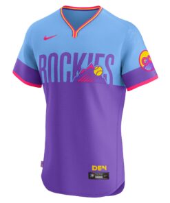 Men's Colorado Rockies Nike Purple 2025 City Connect Elite Jersey