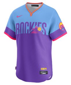 Men's Colorado Rockies Nike Purple/Light Blue 2025 City Connect Limited Jersey