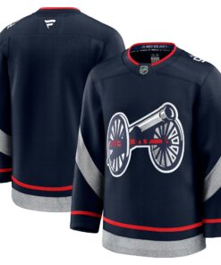 Men's Columbus Blue Jackets Fanatics Navy 2025 NHL Stadium Series Premium Jersey