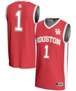 Men's GameDay Greats #1 Red Houston Cougars Lightweight Basketball Jersey