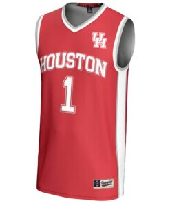 Men's GameDay Greats #1 Red Houston Cougars Lightweight Basketball Jersey