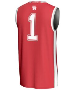 Men's GameDay Greats #1 Red Houston Cougars Lightweight Basketball Jersey