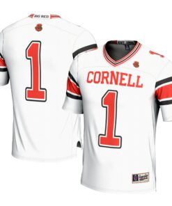 Men's GameDay Greats #1 White Cornell Big Red Football Jersey