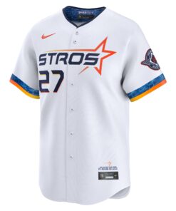 Men's Houston Astros Jose Altuve Nike White 2025 City Connect Limited Player Jersey