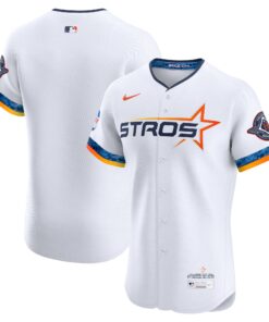 Men's Houston Astros Nike White 2025 City Connect Elite Jersey