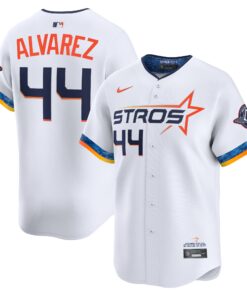 Men's Houston Astros Yordan Alvarez Nike White 2025 City Connect Limited Player Jersey