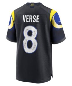 Men's Los Angeles Rams Jared Verse Nike Midnight Blue 2025 Rivalries Collection Game Jersey