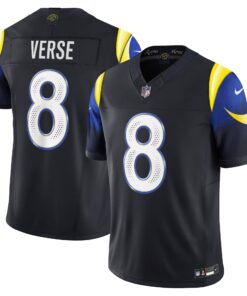 Men's Los Angeles Rams Jared Verse Nike Midnight Blue 2025 Rivalries Collection Limited Jersey