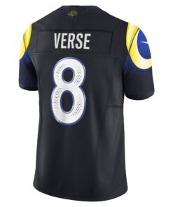 Men's Los Angeles Rams Jared Verse Nike Midnight Blue 2025 Rivalries Collection Limited Jersey