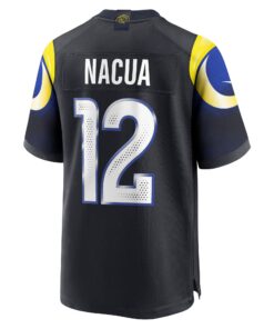Men's Los Angeles Rams Puka Nacua Nike Midnight Blue 2025 Rivalries Collection Game Jersey