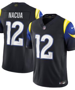 Men's Los Angeles Rams Puka Nacua Nike Midnight Blue 2025 Rivalries Collection Limited Jersey