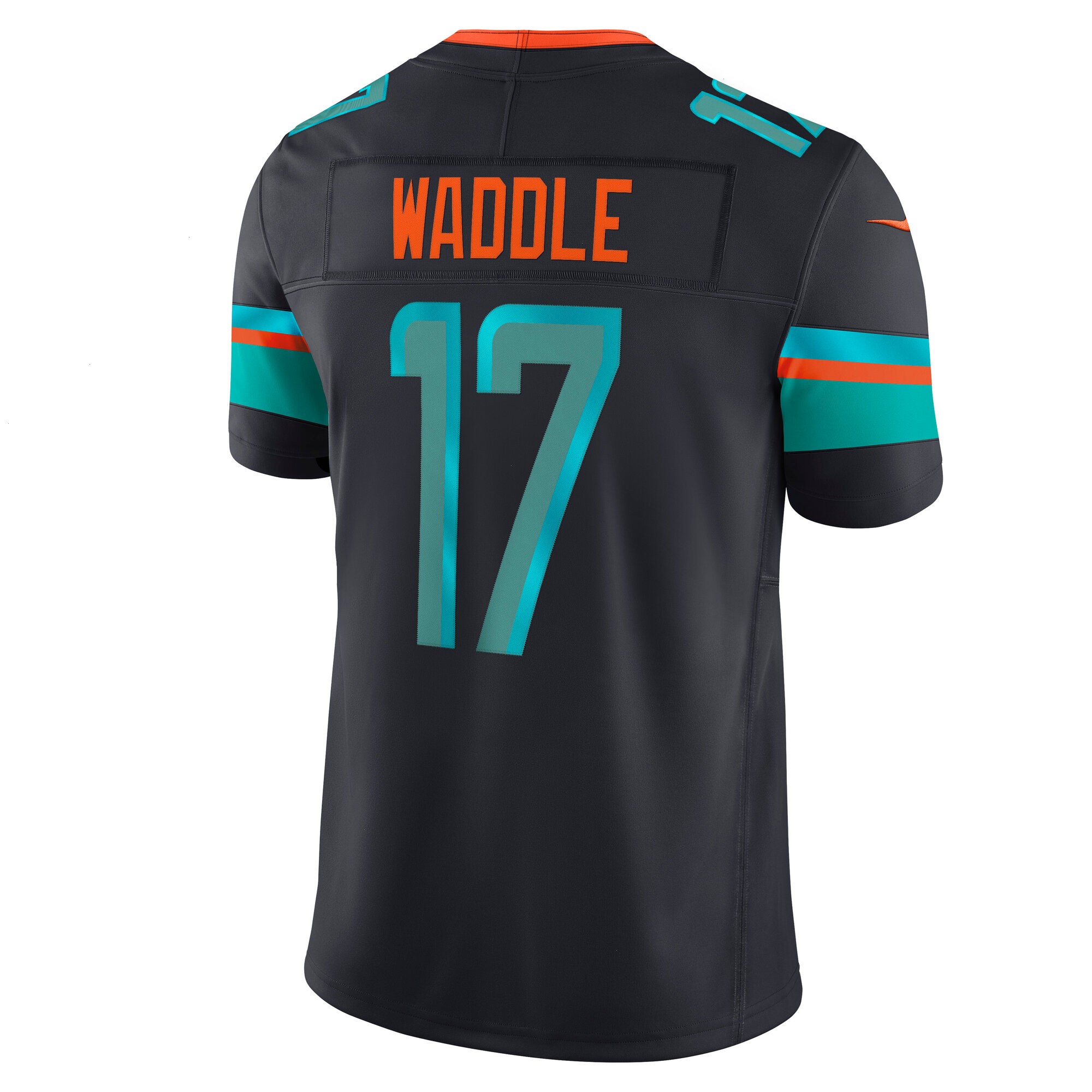 Men's Miami Dolphins Jaylen Waddle Nike Pitch Blue 2025 Rivalries Collection Limited Jersey
