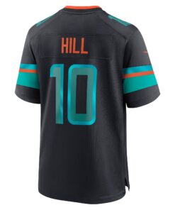 Men's Miami Dolphins Tyreek Hill Nike Pitch Blue 2025 Rivalries Collection Game Jersey