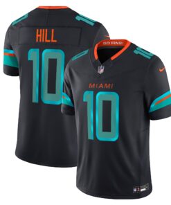 Men's Miami Dolphins Tyreek Hill Nike Pitch Blue 2025 Rivalries Collection Limited Jersey