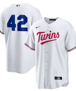 Men's Minnesota Twins Nike White Home 2025 Jackie Robinson Day Replica Jersey