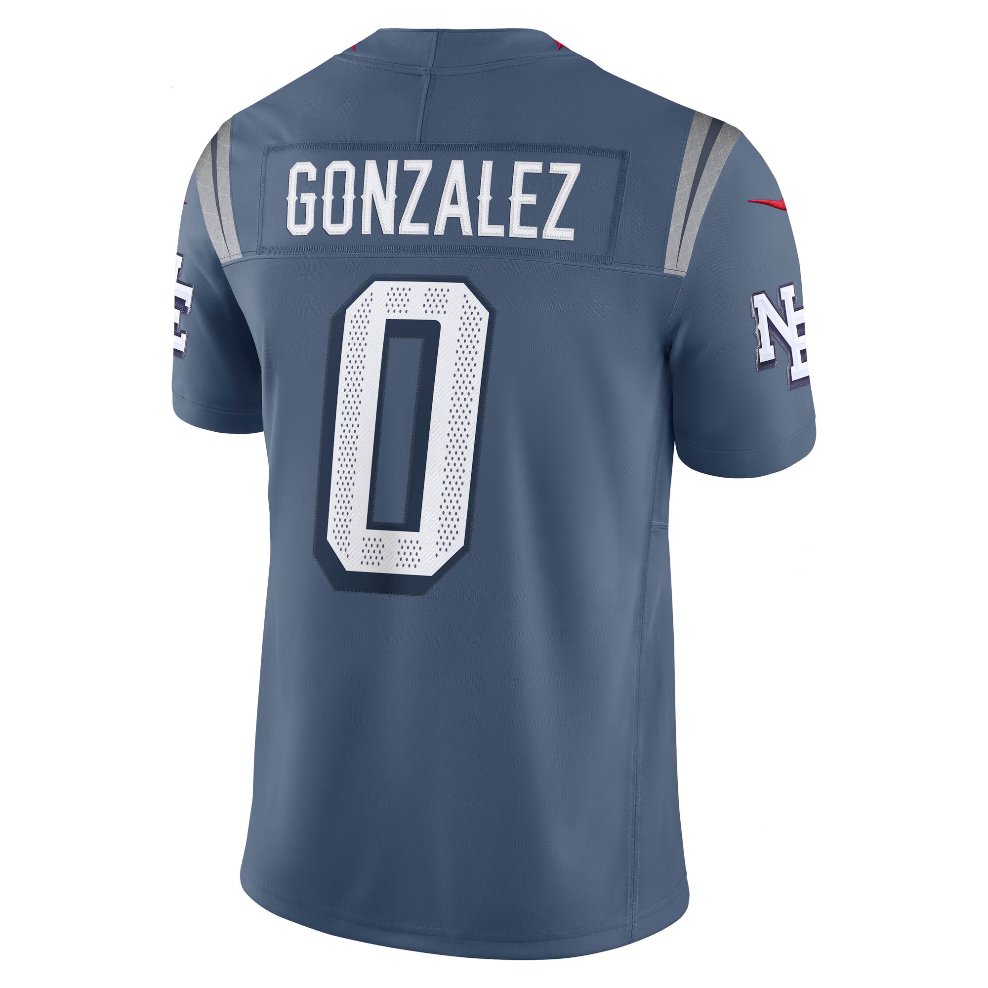 Men's New England Patriots Christian Gonzalez Nike Storm Blue 2025 Rivalries Collection Limited Jersey