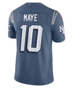 Men's New England Patriots Drake Maye Nike Storm Blue 2025 Rivalries Collection Limited Jersey