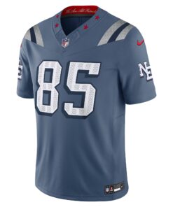 Men's New England Patriots Hunter Henry Nike Storm Blue 2025 Rivalries Collection Limited Jersey