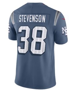 Men's New England Patriots Rhamondre Stevenson Nike Storm Blue 2025 Rivalries Collection Limited Jersey