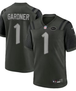 Men's New York Jets Ahmad Sauce Gardner Nike Gotham Green 2025 Rivalries Collection Game Jersey