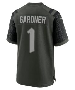 Men's New York Jets Ahmad Sauce Gardner Nike Gotham Green 2025 Rivalries Collection Game Jersey