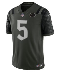 Men's New York Jets Garrett Wilson Nike Gotham Green 2025 Rivalries Collection Limited Jersey