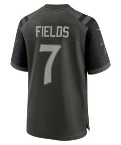 Men's New York Jets Justin Fields Nike Gotham Green 2025 Rivalries Collection Game Jersey