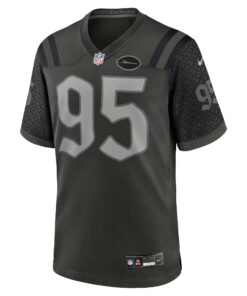 Men's New York Jets Quinnen Williams Nike Gotham Green 2025 Rivalries Collection Game Jersey