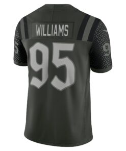 Men's New York Jets Quinnen Williams Nike Gotham Green 2025 Rivalries Collection Limited Jersey