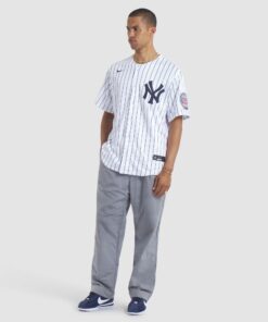 Men's New York Yankees CC Sabathia Nike White 2025 Baseball Hall of Fame Name & Number Retired Replica Jersey