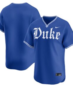 Men's Nike Royal Duke Blue Devils Road College Limited Baseball Jersey