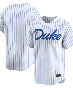 Men's Nike White Duke Blue Devils Home College Limited Baseball Jersey