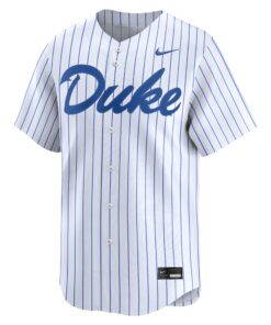 Men's Nike White Duke Blue Devils Home College Limited Baseball Jersey