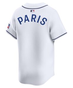 Men's Paris Saint-Germain Nike White 2025 Soccer x MLB Limited Jersey