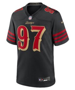 Men's San Francisco 49ers Nick Bosa Nike Black 2025 Rivalries Collection Game Jersey