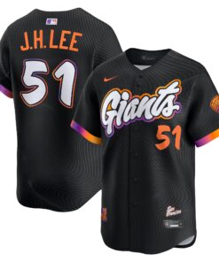 Men's San Francisco Giants Jung Hoo Lee Nike Black 2025 City Connect Limited Jersey