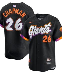 Men's San Francisco Giants Matt Chapman Nike Anthracite 2025 City Connect Limited Jersey