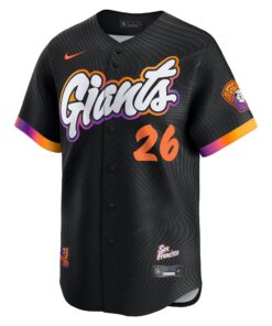 Men's San Francisco Giants Matt Chapman Nike Anthracite 2025 City Connect Limited Jersey