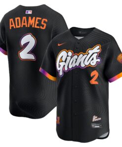 Men's San Francisco Giants Willy Adames Nike Black 2025 City Connect Limited Player Jersey