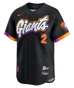 Men's San Francisco Giants Willy Adames Nike Black 2025 City Connect Limited Player Jersey