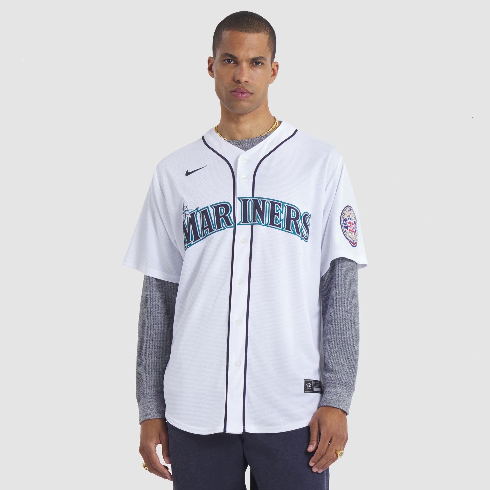 Men's Seattle Mariners Ichiro Suzuki Nike White 2025 Baseball Hall of Fame Name & Number Retired Replica Jersey