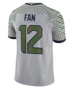 Men's Seattle Seahawks 12s Nike Wolf Gray 2025 Rivalries Collection Limited Jersey