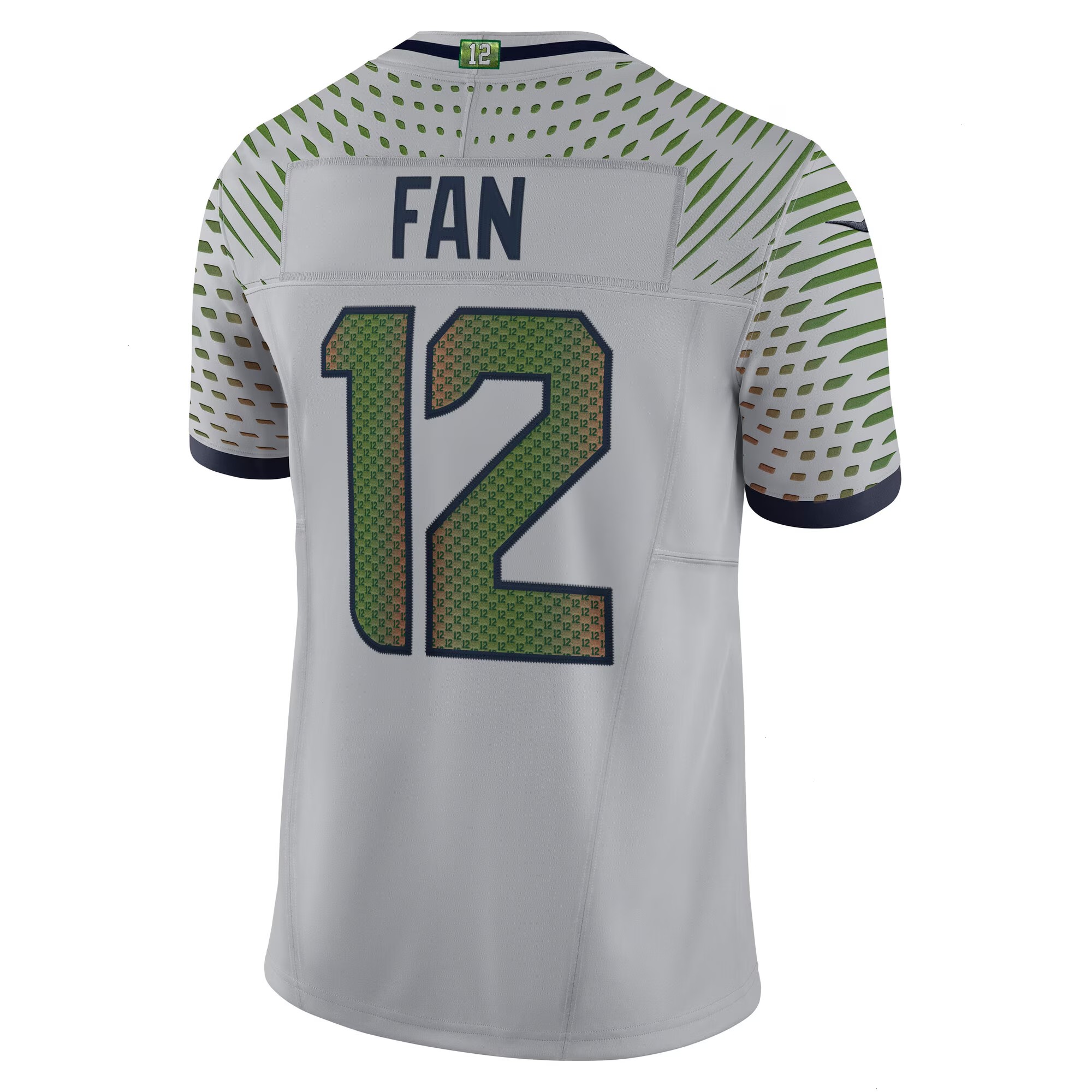 Men's Seattle Seahawks 12s Nike Wolf Gray 2025 Rivalries Collection Limited Jersey