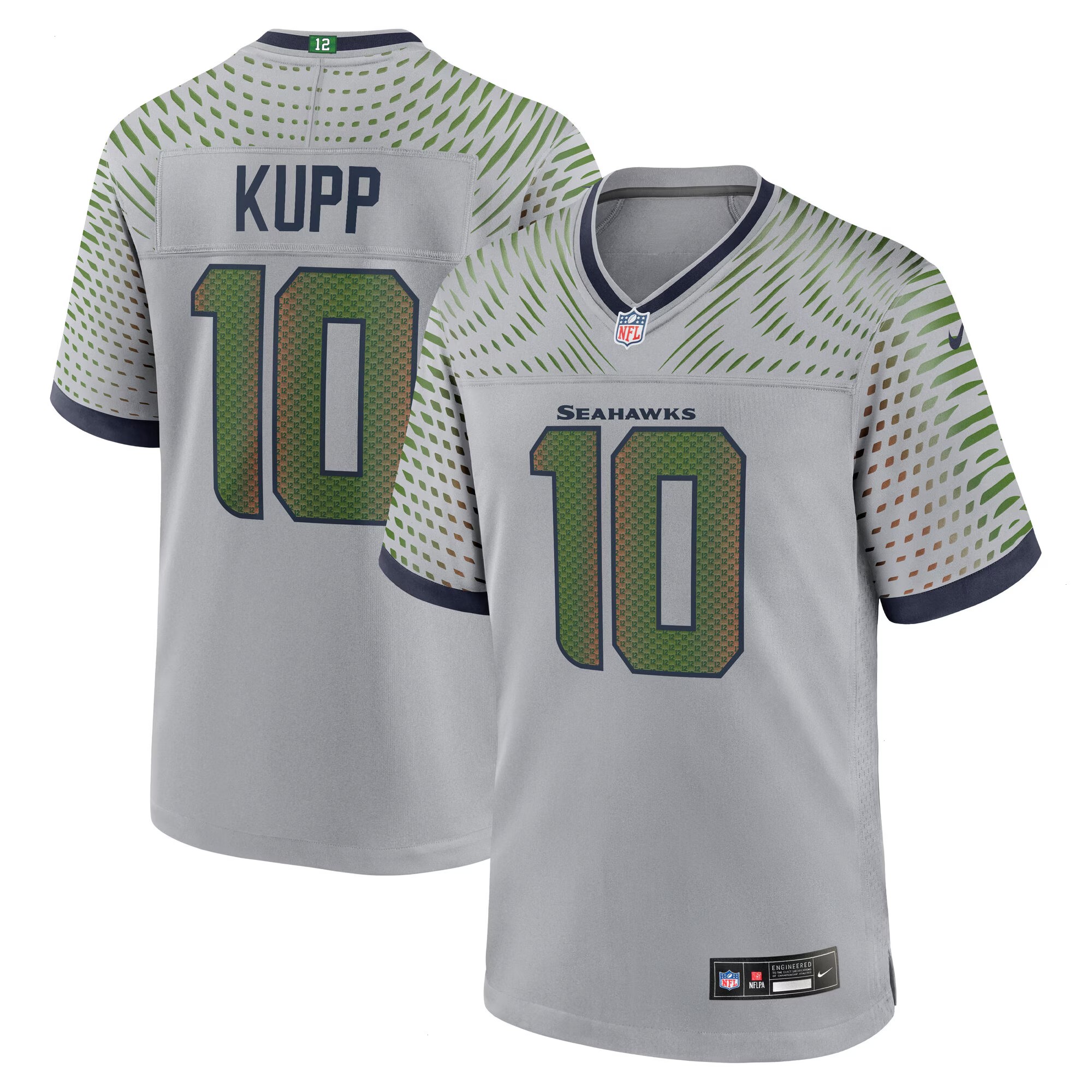 Men's Seattle Seahawks Cooper Kupp Nike Wolf Gray 2025 Rivalries Collection Game Jersey