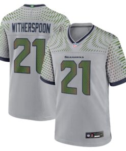 Men's Seattle Seahawks Devon Witherspoon Nike Wolf Gray 2025 Rivalries Collection Game Jersey