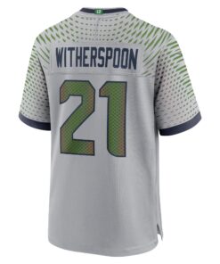 Men's Seattle Seahawks Devon Witherspoon Nike Wolf Gray 2025 Rivalries Collection Game Jersey