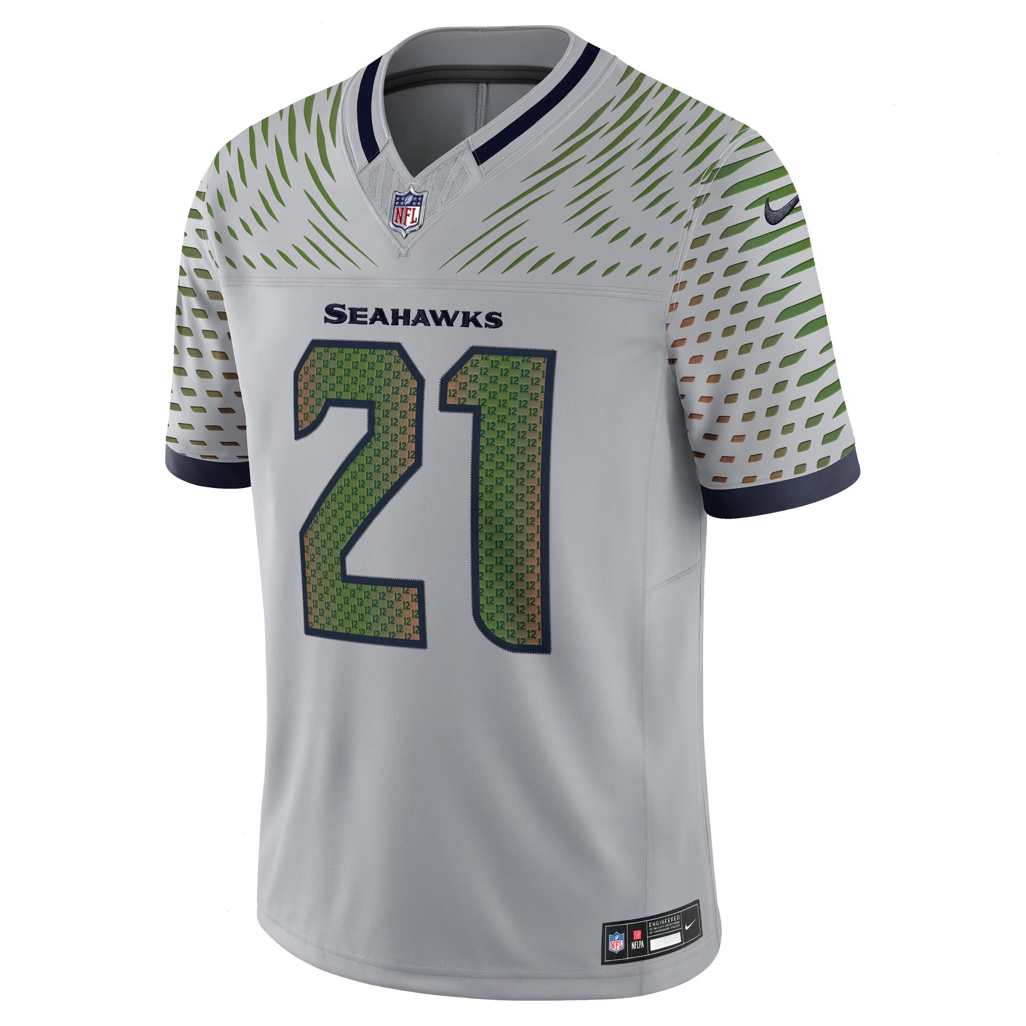 Men's Seattle Seahawks Devon Witherspoon Nike Wolf Gray 2025 Rivalries Collection Limited Jersey