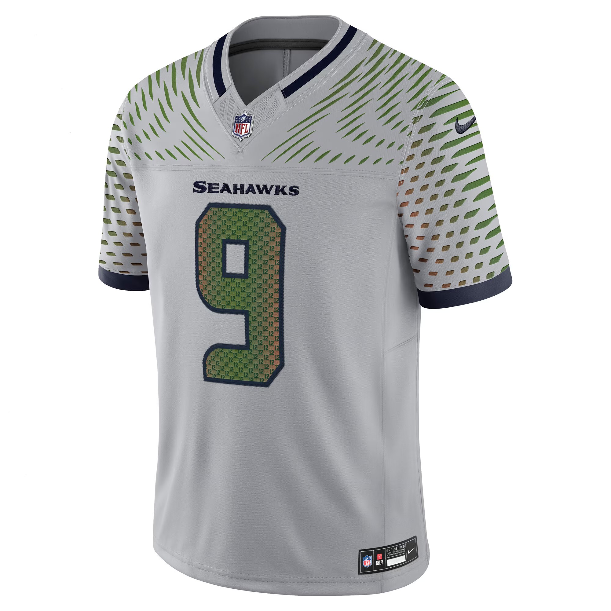 Men's Seattle Seahawks Kenneth Walker III Nike Wolf Gray 2025 Rivalries Collection Limited Jersey