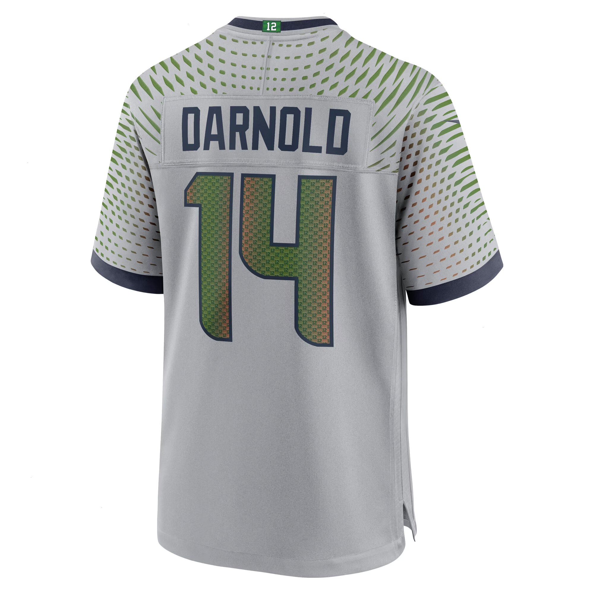 Men's Seattle Seahawks Sam Darnold Nike Wolf Gray 2025 Rivalries Collection Game Jersey